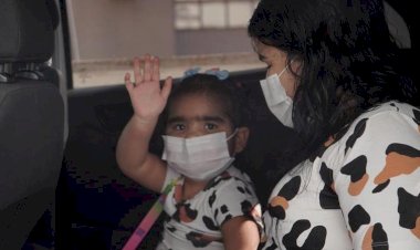 Após receber um coração em tempo recorde, Ana Lívia já está em casa com a família