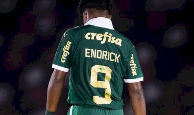 Endrick 'imita' Gabriel Jesus em despedida e pede que torcida do Palmeiras 'não o esqueça'