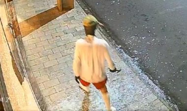 Homem é flagrado quebrando vitrines de lojas do Centro de Urupês; veja vídeo
