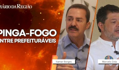 Reveja o 'Pinga-Fogo' entre os candidatos a prefeito de Rio Preto Itamar Borges e Marcelo Zola