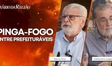 Reveja o 'Pinga-Fogo' entre os candidatos a prefeito de Rio Preto Marco Rillo e Valdomiro Lopes