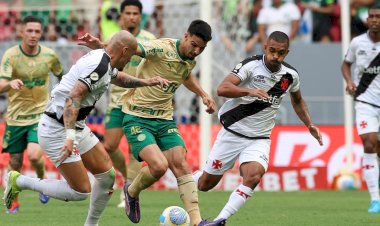 Palmeiras vence Vasco em Brasília e mantém perseguição ao Botafogo