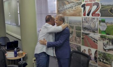 Edinho e Coronel Fábio têm a primeira reunião de transição de governo