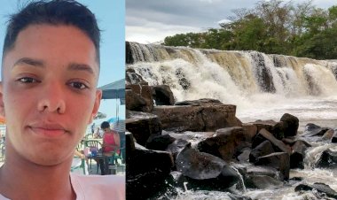 Bombeiros retomam buscas por jovem que foi arrastado pela correnteza na cachoeira do Talhadão