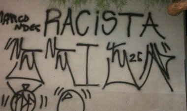 Muro da Prefeitura de Rio Preto é pichado com dizeres 'Marcondes racista'