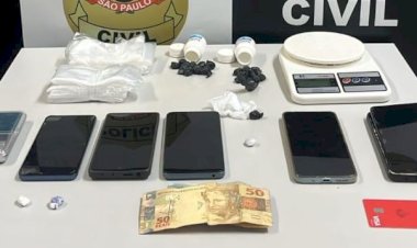 Quatro são presos em operação contra tráfico de drogas em Urupês