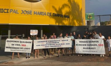 Instalação de ponto de apoio em avenida de Mirassol é alvo de protesto