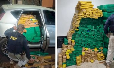 PRF apreende quase 1 tonelada de drogas em carro na região de Rio Preto