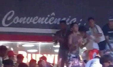 Atraídos por ursinhos com dinheiro, seguidores de influencer causam danos em posto de combustíveis em Olímpia