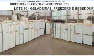 Prefeitura de Rio Preto vai leiloar geladeira, micro-ondas, carros, televisão, drone e até trator