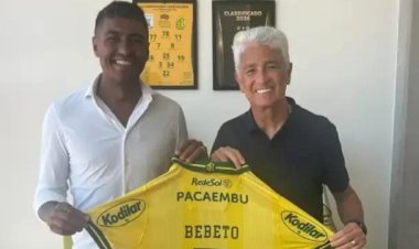 Bebeto, craque do tetra, visita CT do Mirassol