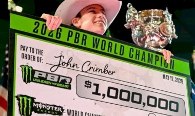 Filho de olimpiense, John Crimber se torna o peão mais jovem a conquistar o título mundial da PBR