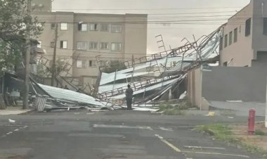 Rio Preto tem chuva forte e alerta para raios e ventos neste domingo