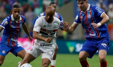 São Paulo vacila após buscar empate e perde para o Bahia em Salvador