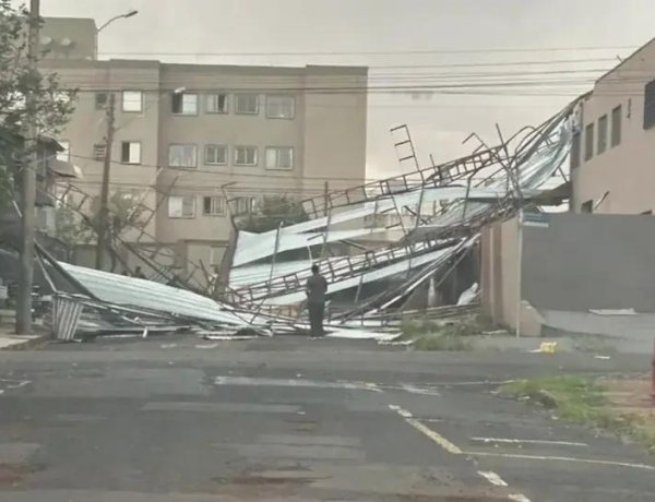 Rio Preto tem chuva forte e alerta para raios e ventos neste domingo