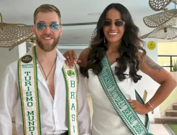 Mirassolenses representam o Brasil no Miss e Mister Turismo Mundial 2026, na Colômbia