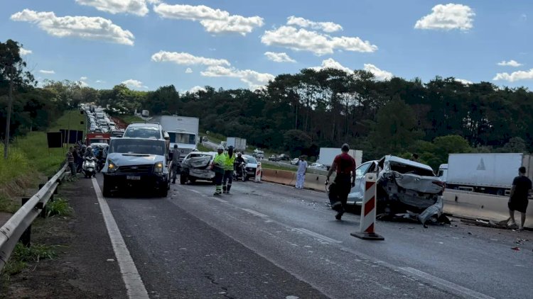 Acidente volta a travar a Washington Luís entre Mirassol e Rio Preto
