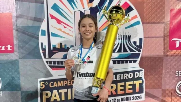 De Rio Preto, Joana Caroline é campeã brasileira de patins