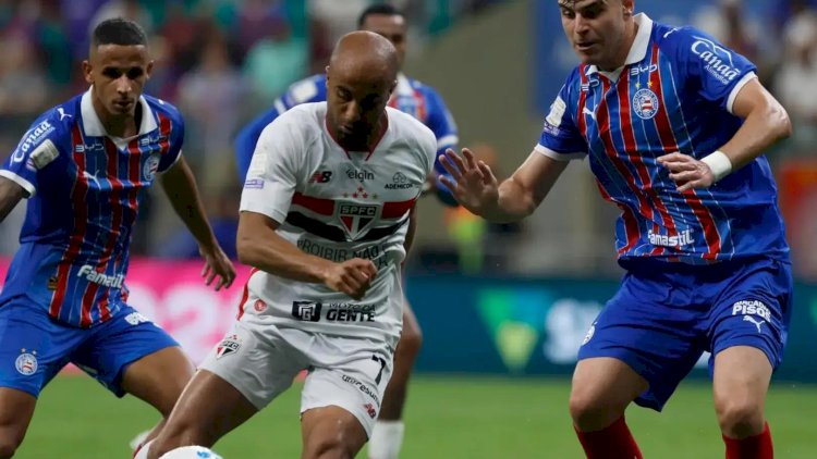 São Paulo vacila após buscar empate e perde para o Bahia em Salvador