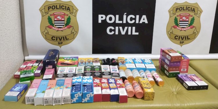 Polícia Civil faz operação contra a venda de cigarro eletrônico em Fernandópolis