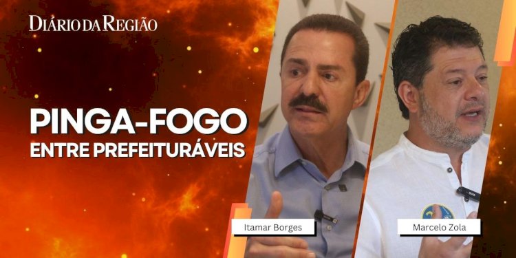 Reveja o 'Pinga-Fogo' entre os candidatos a prefeito de Rio Preto Itamar Borges e Marcelo Zola