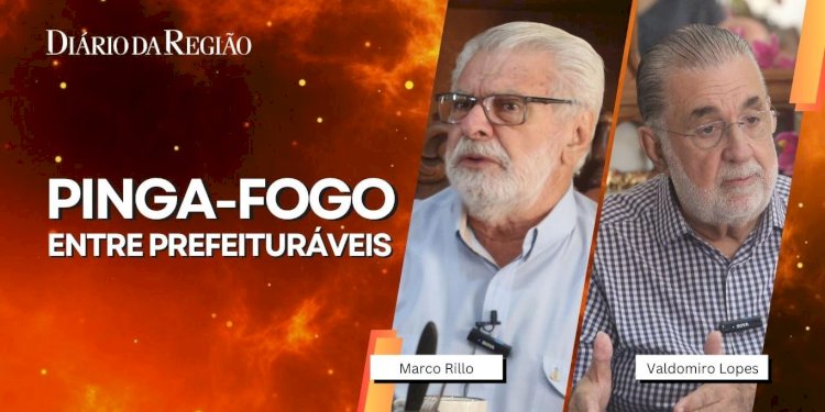 Reveja o 'Pinga-Fogo' entre os candidatos a prefeito de Rio Preto Marco Rillo e Valdomiro Lopes