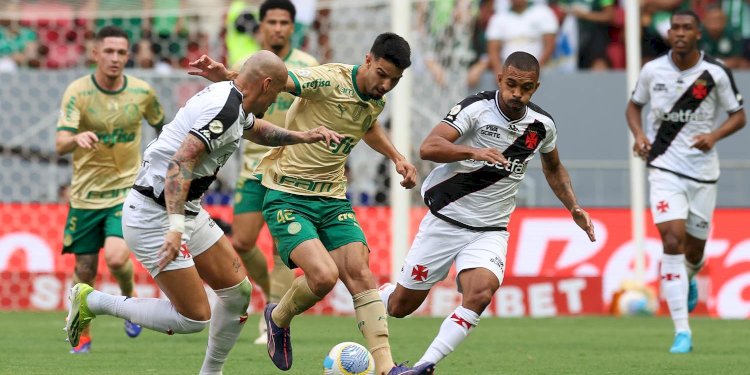 Palmeiras vence Vasco em Brasília e mantém perseguição ao Botafogo