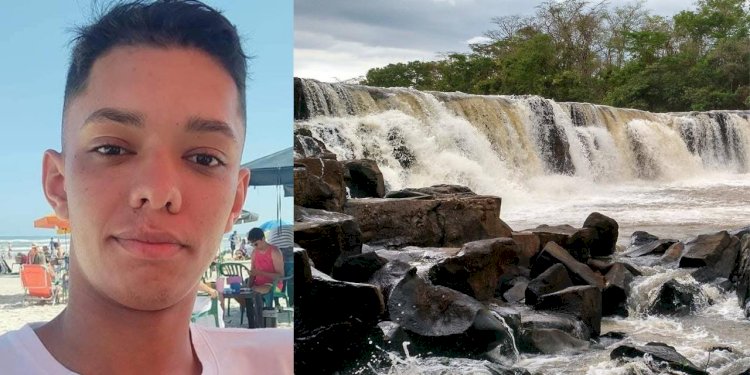 Bombeiros retomam buscas por jovem que foi arrastado pela correnteza na cachoeira do Talhadão