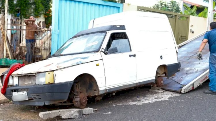 Prefeitura e Detran iniciam remoção de veículos abandonados em Rio Preto