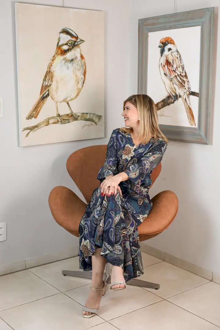 Norma Vilar, de Rio Preto, faz oficina de arte nos Estados Unidos