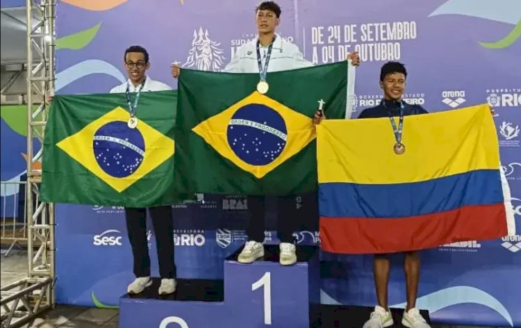 Nadador de Rio Preto conquista medalha de ouro em campeonato juvenil de natação