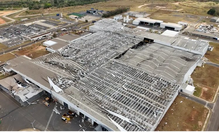 Toyota retoma produção no Brasil após destruição causada por tempestade