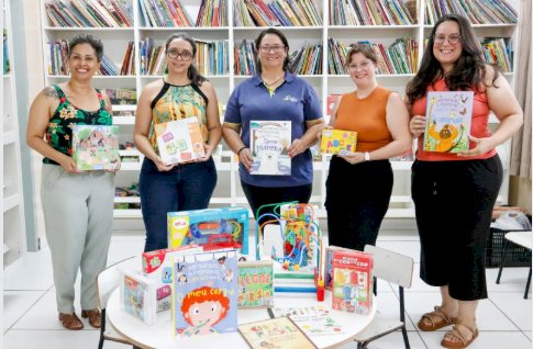 Escola Municipal Pato Donald recebe doações de materiais pedagógicas