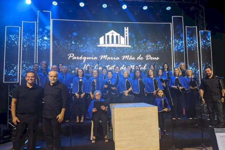 Paróquia Maria Mãe de Deus, em Rio Preto, realiza 11ª Cantata de Natal com coral adulto e infantil