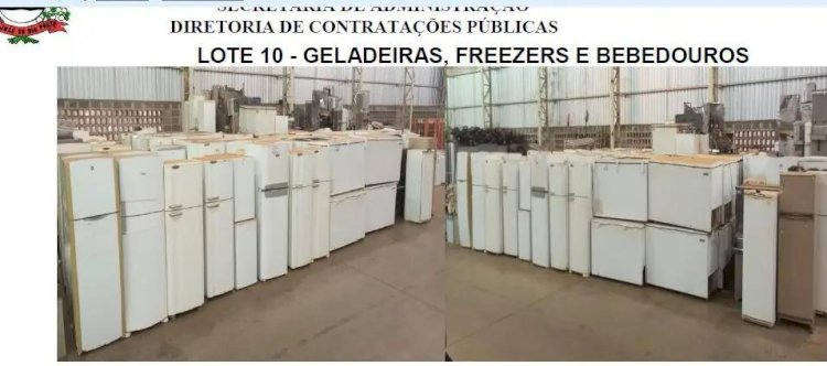 Prefeitura de Rio Preto vai leiloar geladeira, micro-ondas, carros, televisão, drone e até trator