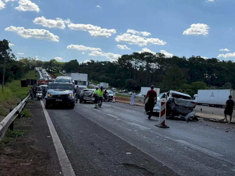 Acidente volta a travar a Washington Luís entre Mirassol e Rio Preto