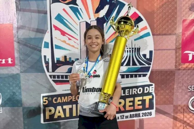 De Rio Preto, Joana Caroline é campeã brasileira de patins