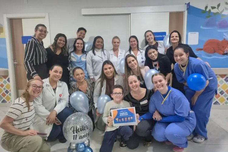 Após cirurgia, Heitor tem alta de hospital de Rio Preto no dia do aniversário de 11 anos