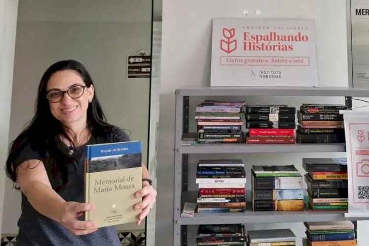 Projeto Espalhando Histórias amplia acesso à leitura com estante no Mercadão de Rio Preto
