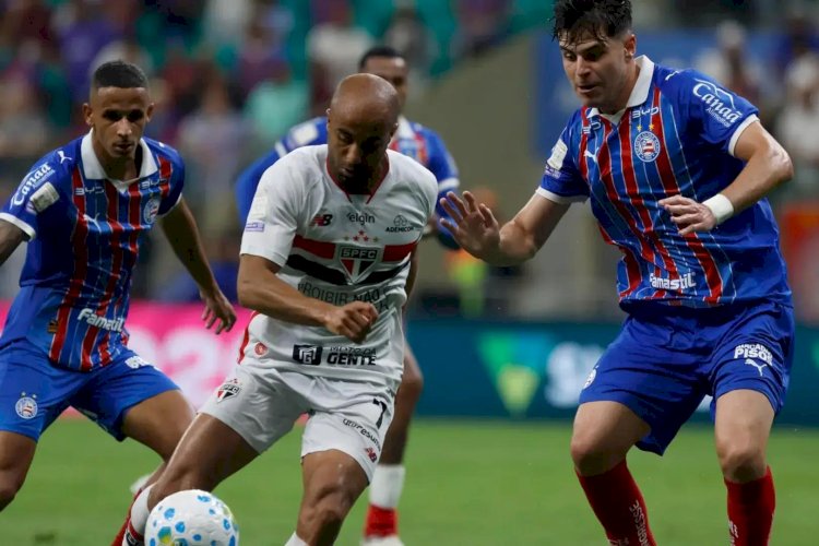 São Paulo vacila após buscar empate e perde para o Bahia em Salvador